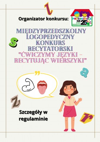 Międzyprzedszkolny logopedyczny konkurs przedszkolny!